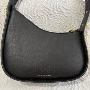 BCBGeneration Black and Gold Shoulder Bag